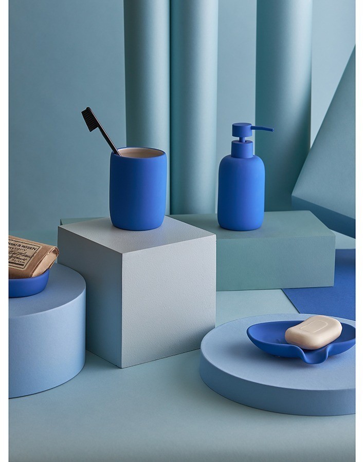 Стакан для зубных щеток flow, синий индиго (78505)