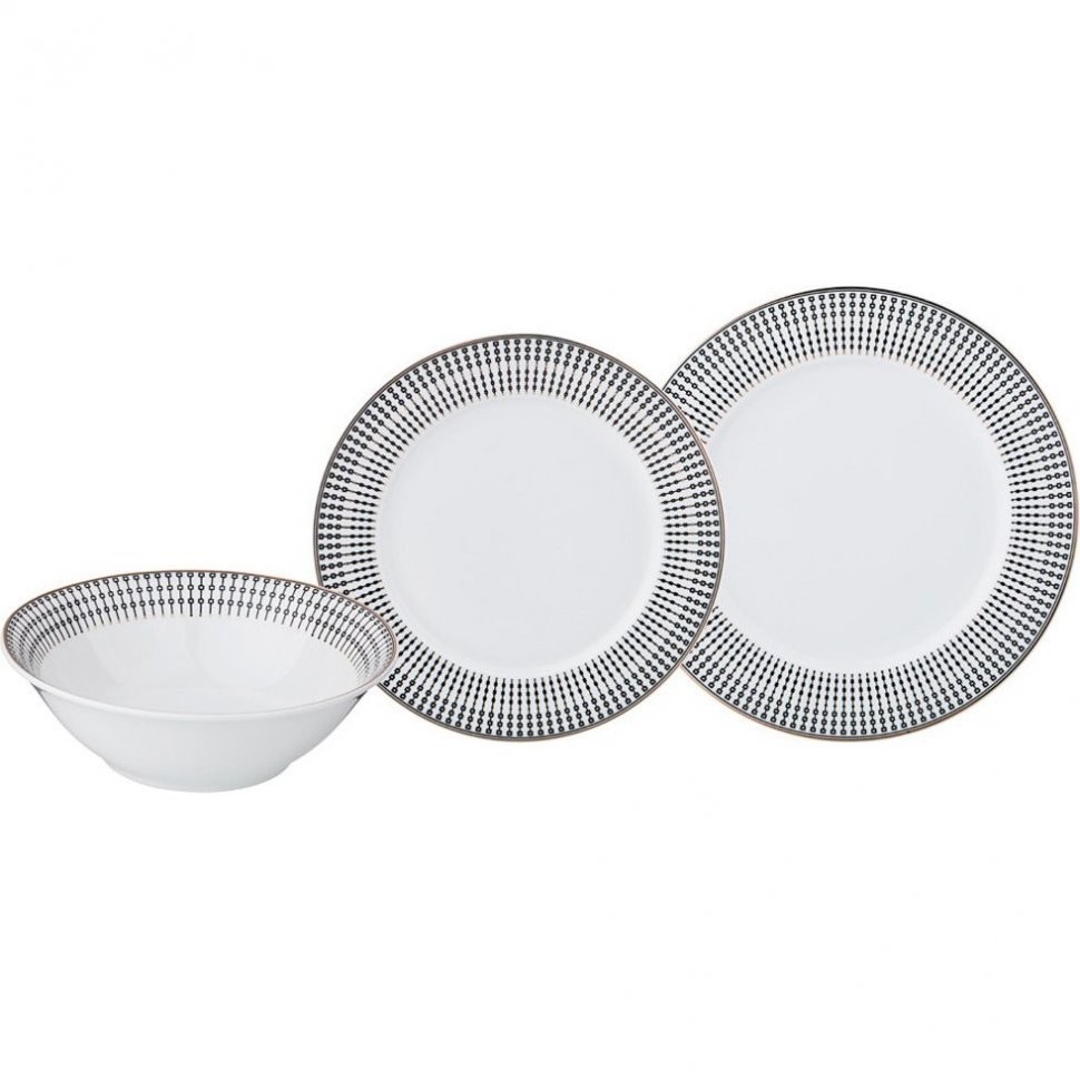 Набор тарелок на 6 персон 18 пр. диаметр=27/19/18 см Lefard (767-022)