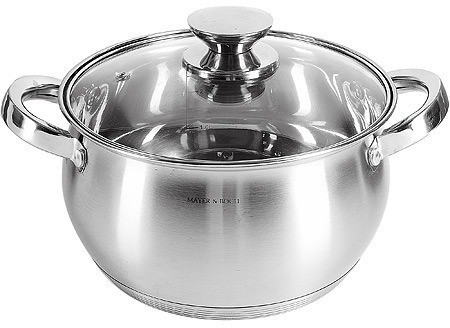 Набор кастрюль 3 шт из нержавеющей стали с крышками MAYER BOCH (30992)