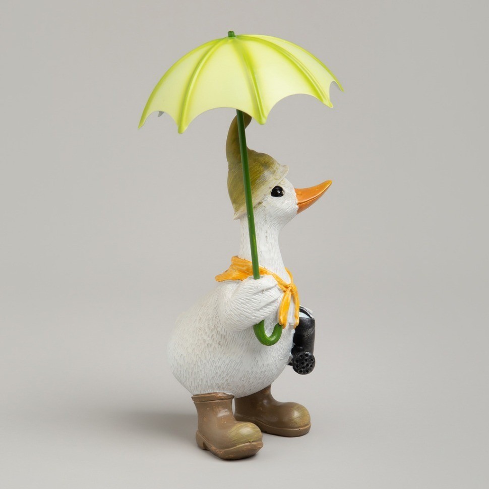 Статуэтка "утка под зонтиком" 10,5х12х20 см Lefard (121-160)