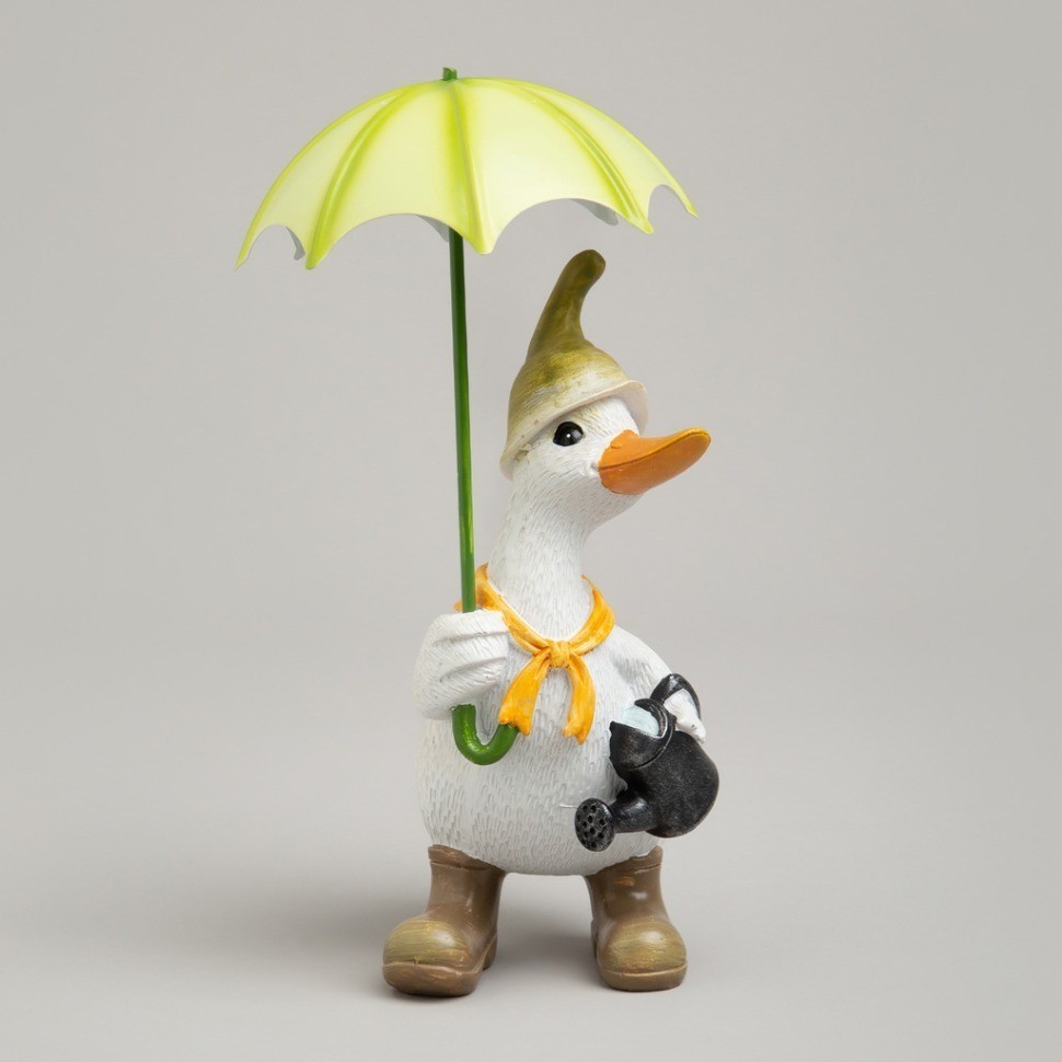 Статуэтка "утка под зонтиком" 10,5х12х20 см Lefard (121-160)