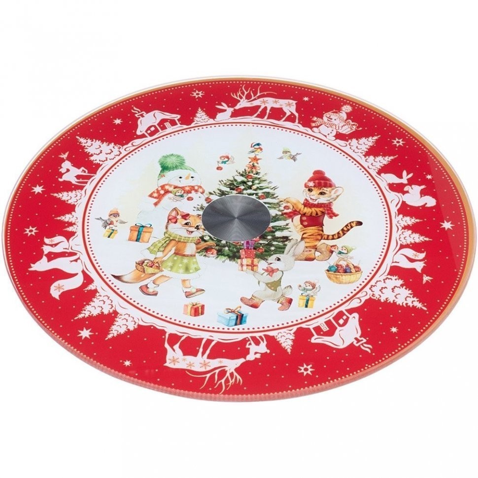 Тортовница вращающаяся диаметр=25 см.высота=2,5 см. Agness (357-214)