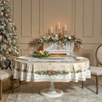 Скатерть овальная &quot;celebration&quot;140х300см ,бежевый, 100% хлопок,твил, пропитка Lefard (850-734-42)