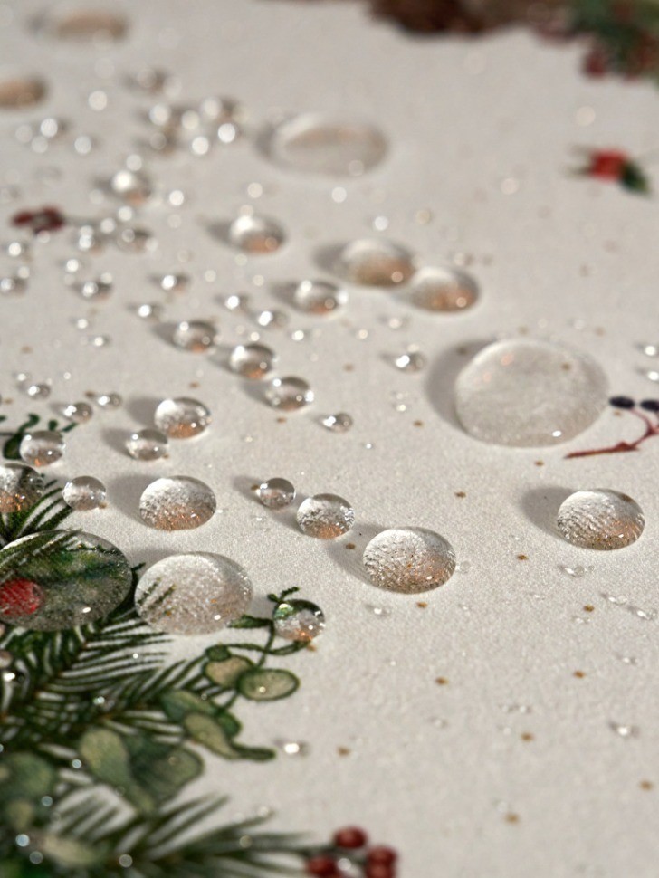 Скатерть овальная "celebration"140х300см ,бежевый, 100% хлопок,твил, пропитка Lefard (850-734-42)