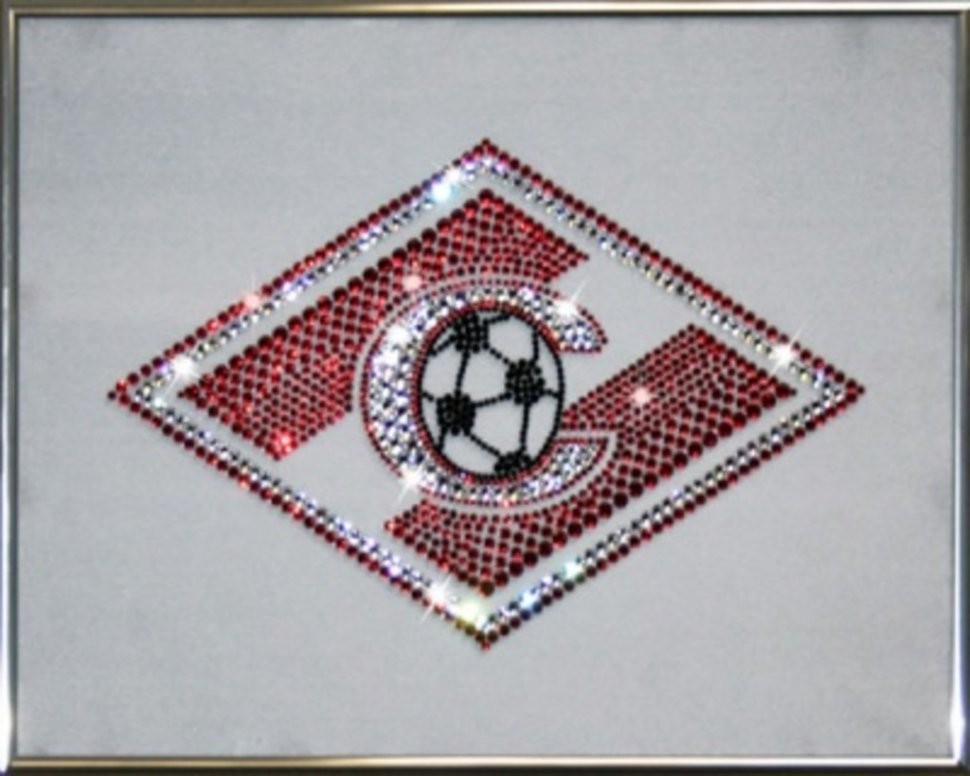 Картина Спартак на белом фоне с кристаллами Swarovski (2202)