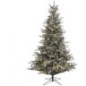 Ель леара 230 см 1100 ламп серебристая (74452)