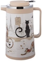 Термос со стеклянной колбой, 950 мл, крышка с клапаном, серия &quot;парижские коты&quot; Agness (734-207)