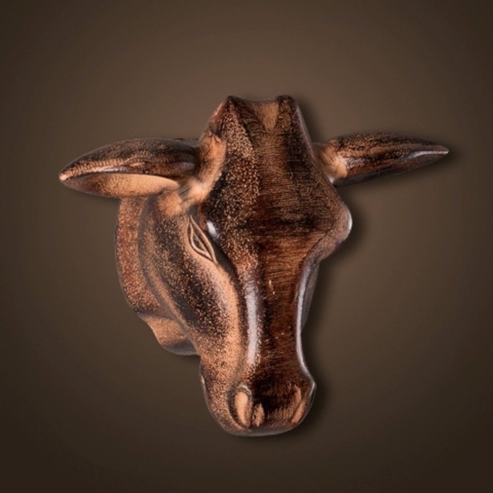 Голова быка 4095-R, металл, Bronze, ROOMERS FURNITURE