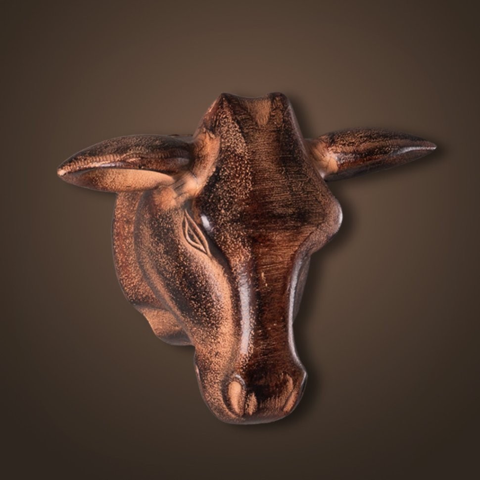 Голова быка 4095-R, металл, Bronze, ROOMERS FURNITURE