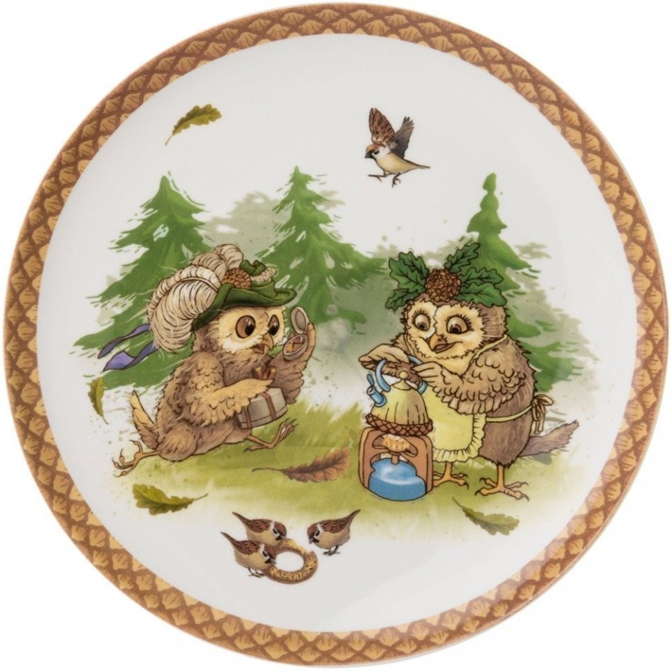 Набор тарелок закусочных lefard "совы" 2 шт. 21 см Lefard (86-2456)