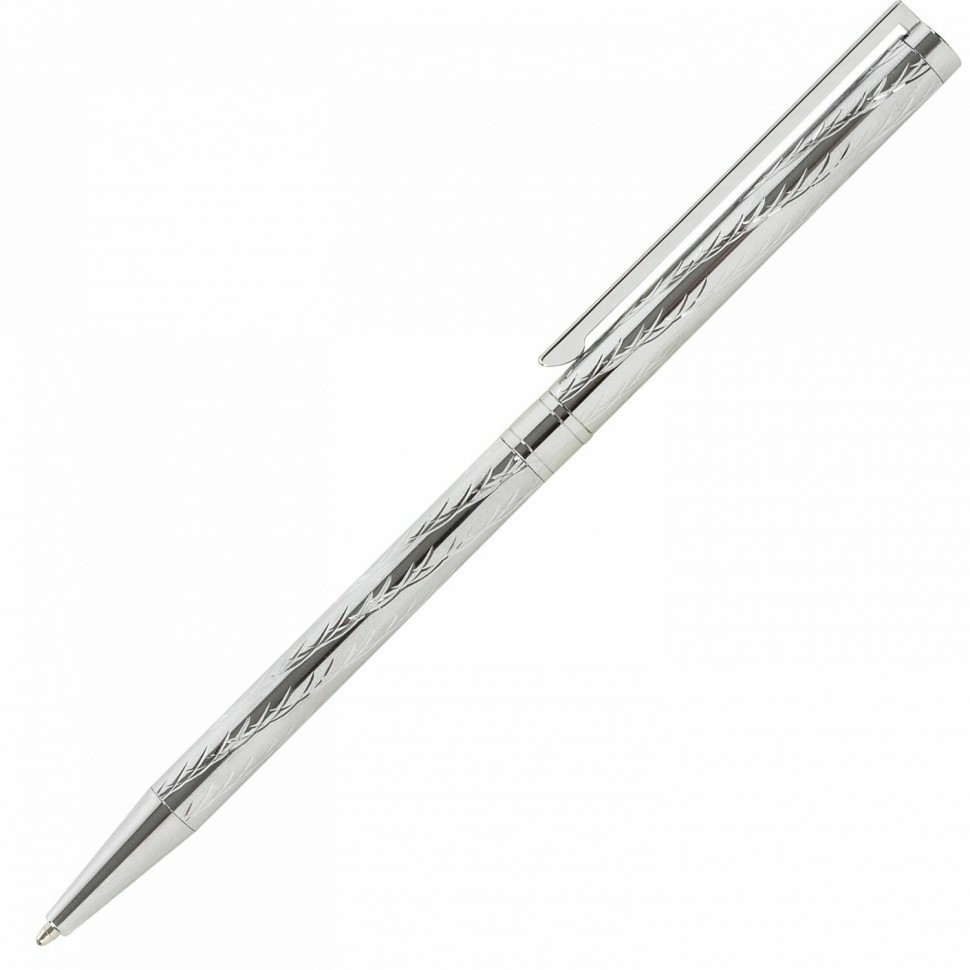 Ручка подарочная шариковая GALANT ASTRON SILVER 0,7 мм синяя 143527 (92705)