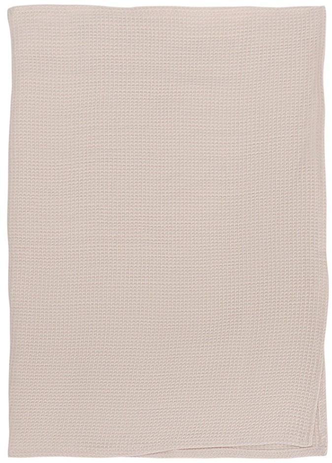 Набор из двух вафельных полотенец изо льна цвета пыльной розы из коллекции essential, 50х70 см (75108)