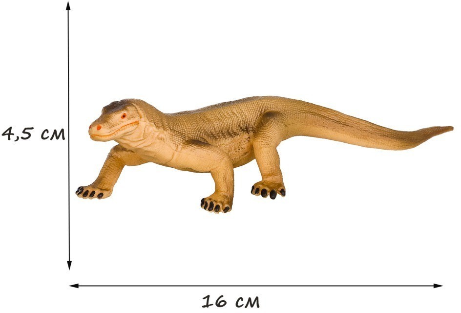 Набор фигурок животных серии "Мир диких животных": енот, рысь, орангутан с детенышем, варан, дерево (набор из 6 предметов) (MM211-223)