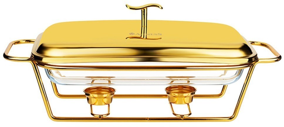 Мармит agness  прямоуг gold 2,2l (781-505)