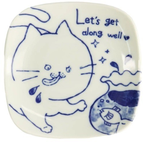 Тарелка 18975, 12,5 см, фарфор, white, blue, TOKYO DESIGN