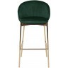 Стул барный coral, велюр, темно-зеленый (71516)
