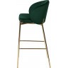Стул барный coral, велюр, темно-зеленый (71516)