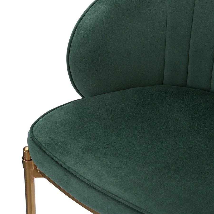 Стул барный coral, велюр, темно-зеленый (71516)