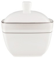 Сахарница D0880/A2101538, костяной фарфор, chrom/white, MIKASA