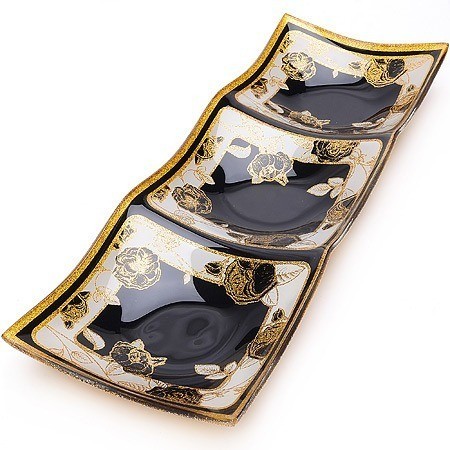 Менажница 38,5х13,5 см, 3 секции (261-1)