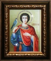 Икона Святой Трифон с кристаллами Swarovski (1390)