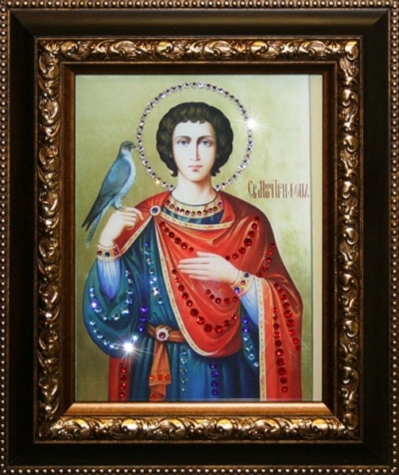 Икона Святой Трифон с кристаллами Swarovski (1390)