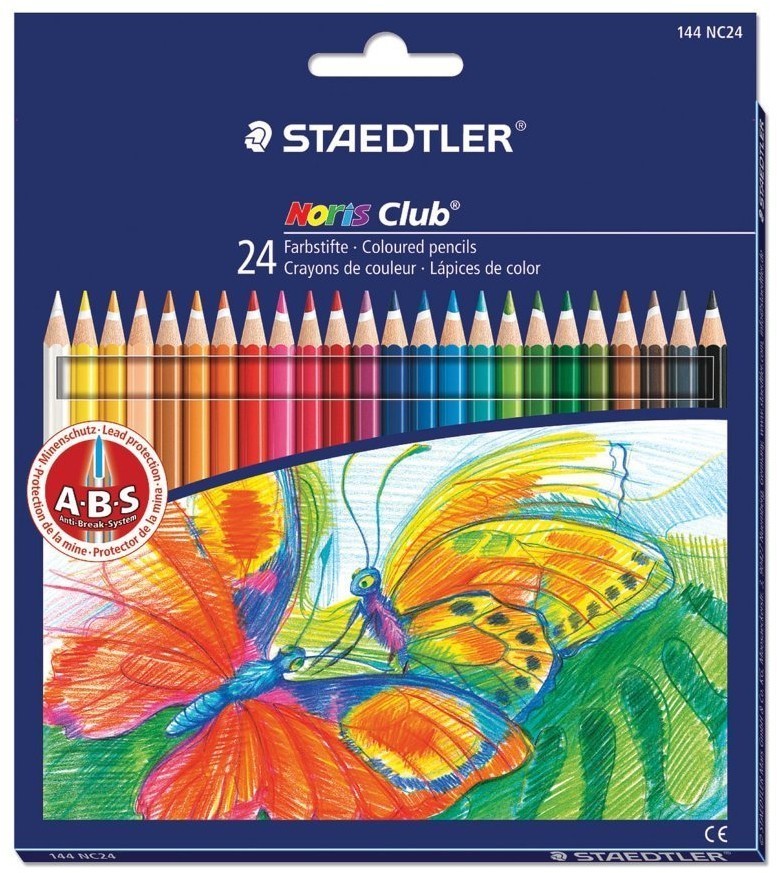 Карандаши цветные Staedtler Noris club 24 цвета 144 NC24 (64595)