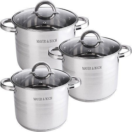 Набор посуды 6пр 4,3+5,7+7,2 л Mayer&Boch Mayer&Boch (30953)