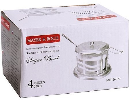 Сахарница с ложкой 250мл Mayer&Boch (26877)