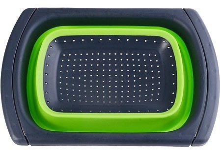 Дуршлаг с выдвиж. ручками, ЗЕЛЕН.MB (31488-1)