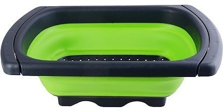 Дуршлаг с выдвиж. ручками, ЗЕЛЕН.MB (31488-1)