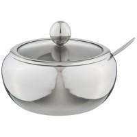 Сахарница agness с ложкой 560 мл диаметр=11 см высота=10 см (912-020)