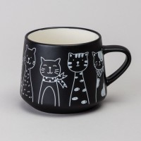 Чайный набор lefard на 1 персону &quot;коты&quot; цвет черный (756-475)