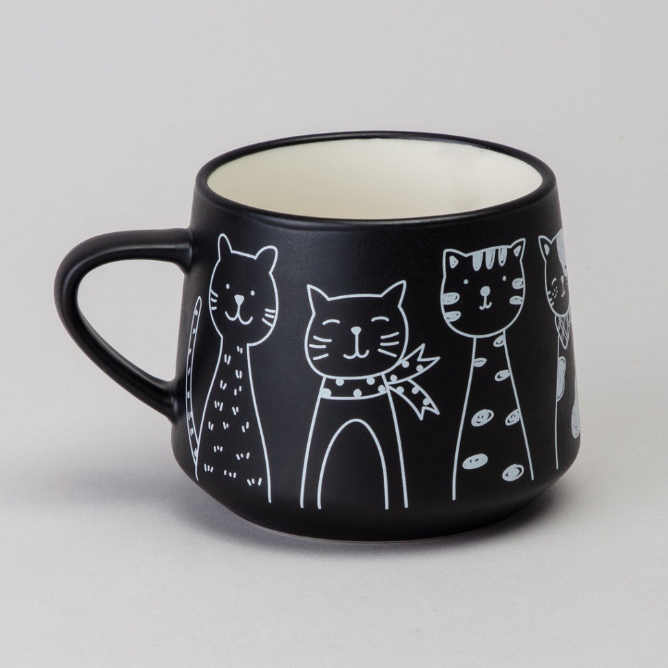 Чайный набор lefard на 1 персону "коты" цвет черный (756-475)