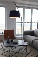 Лампа напольная lobby, 200хD45 см, черная (67835)