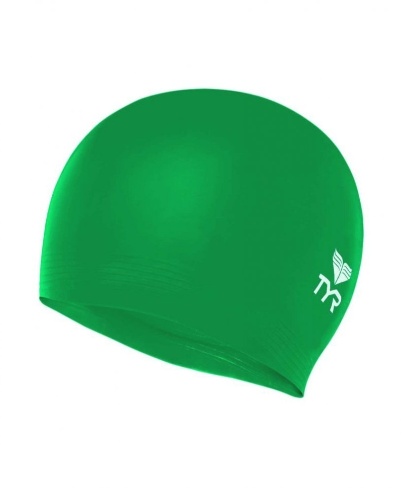 Шапочка для плавания Wrinkle Free Junior Silicone Cap, силикон, LCSJR/326, зеленый (777011)