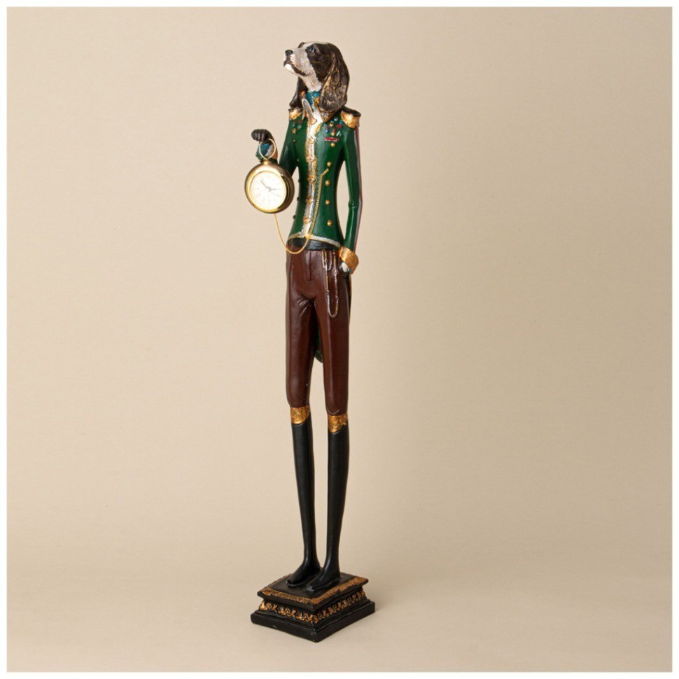 Фигурка с часами  "английская коллекция "собака" Lefard (774-170)