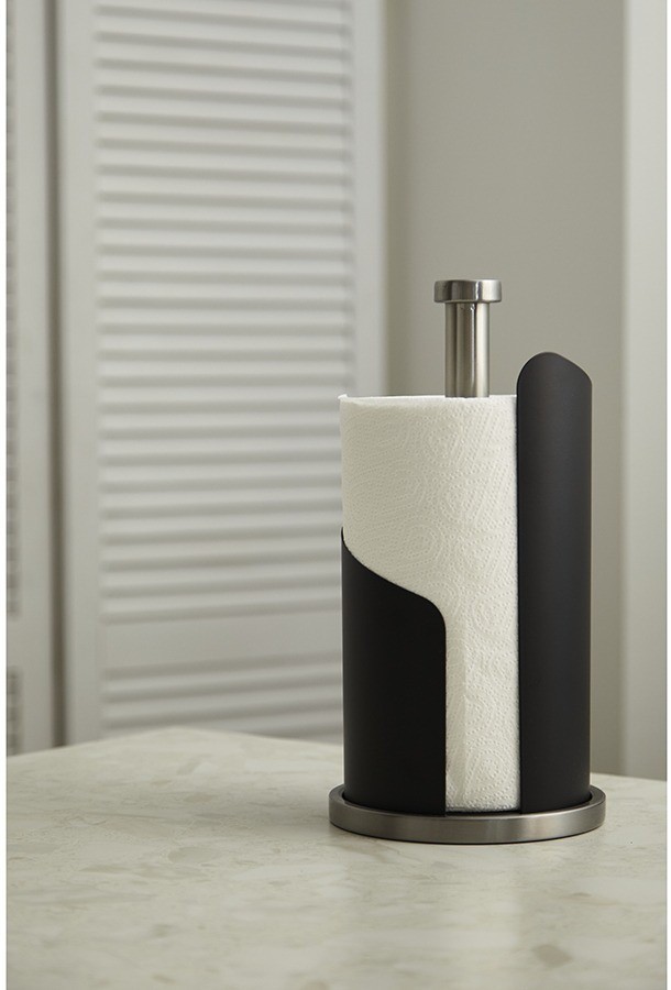 Держатель для бумажных полотенец riks, графит (78427)