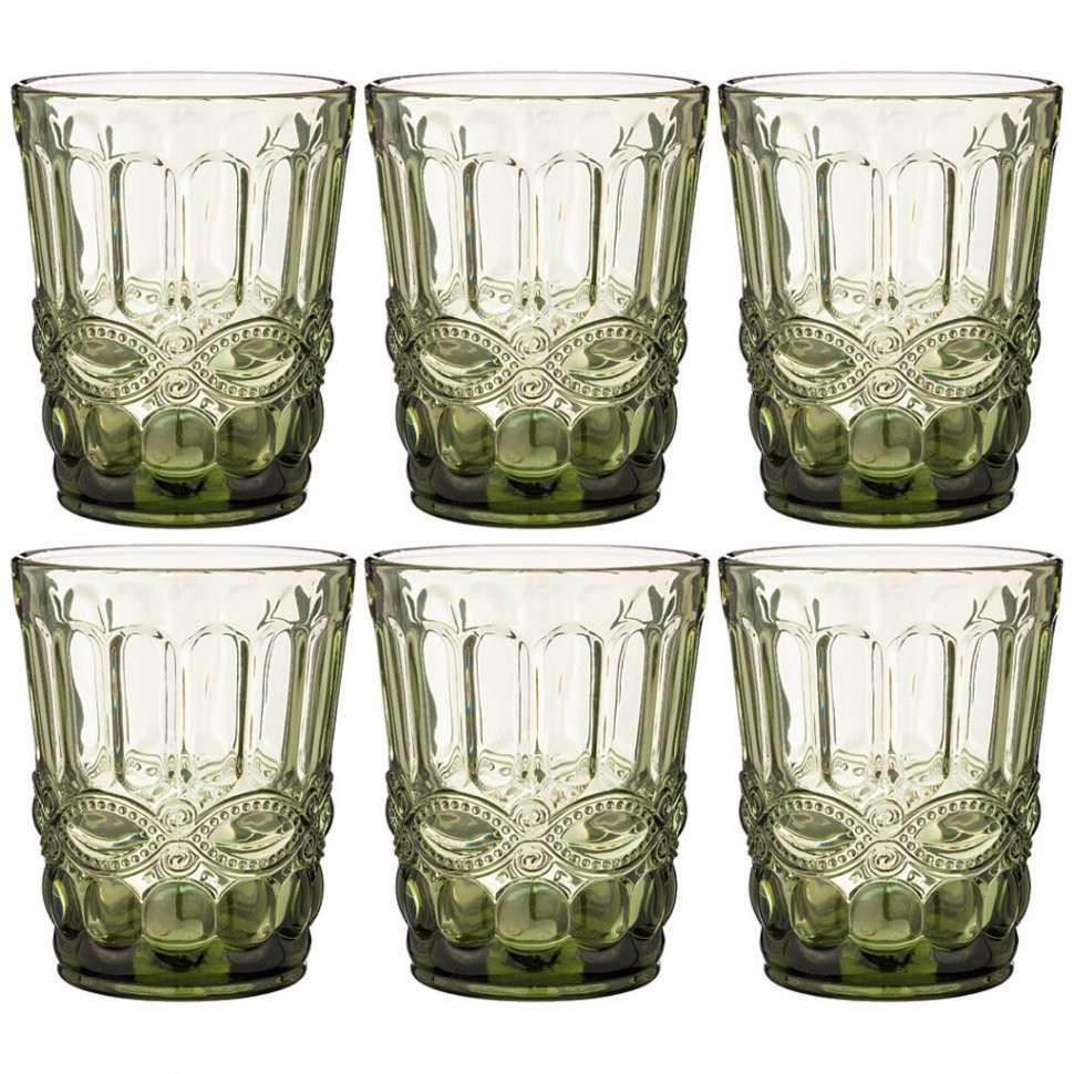 Набор стаканов "серпентина" из 6шт. серия "muza color" 270мл. / в=10 см Lefard (781-109)