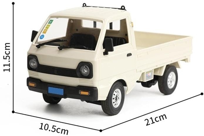 Радиоуправляемый японский белый грузовичок WPL Suzuki Carry ST90 1:16 - WPLD-12MINI