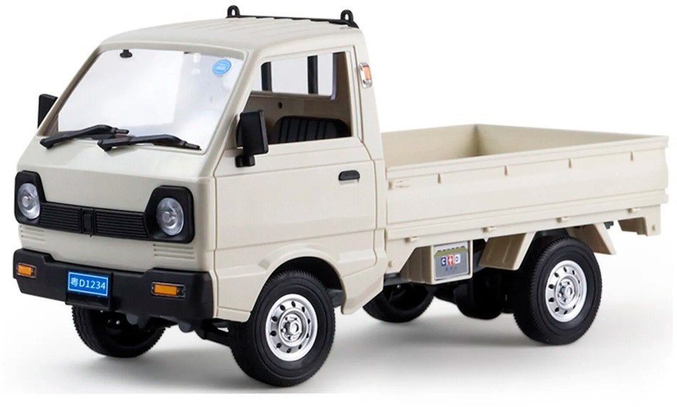 Радиоуправляемый японский белый грузовичок WPL Suzuki Carry ST90 1:16 - WPLD-12MINI