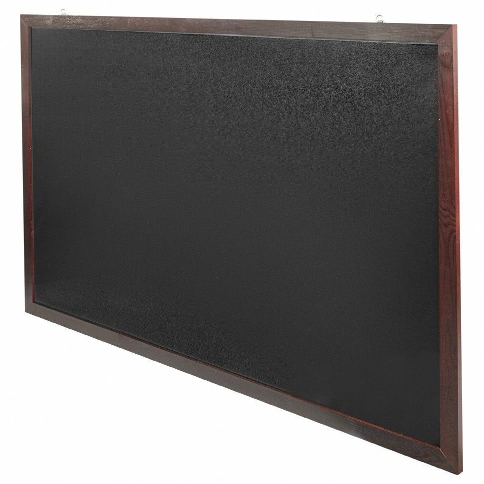 Доска для мела магнитная 100х150 см черная деревянная окрашенная рамка Brauberg 236895 (89652)