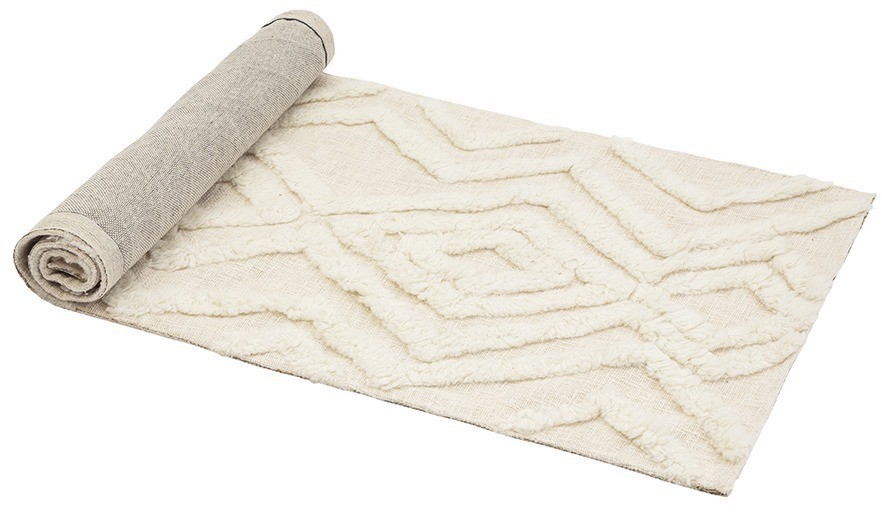 Ковер из новозеландской шерсти и хлопка imphal из коллекции ethnic, 70x160см (76027)