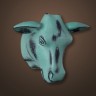 Голова быка 4094-B, металл, blue, ROOMERS FURNITURE
