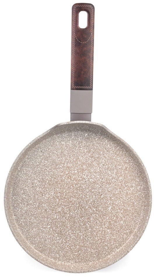 Сковорода блинная с антипригарным покрытием pfluon marble, 22*4,3 см Agness (902-116)