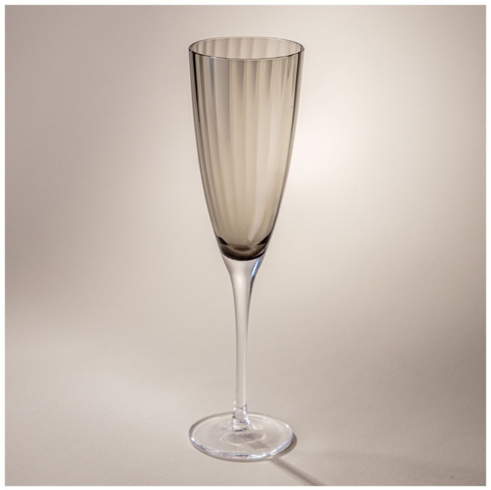 Набор бокалов для шампанского из 2 шт "mirage" grey 290 мл Lefard (693-017)
