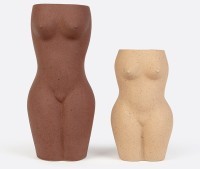 Ваза для цветов body, black, 23 см (76240)