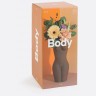 Ваза для цветов body, black, 23 см (76240)