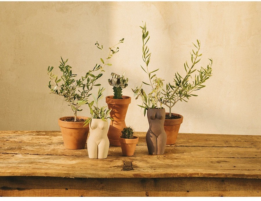 Ваза для цветов body, black, 23 см (76240)