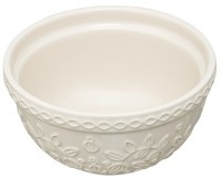 Набор из 4 пиал кремового/бежевого цветов с рельефным узором Ягоды Тайги из коллекции russian north, 130 мл (75208)